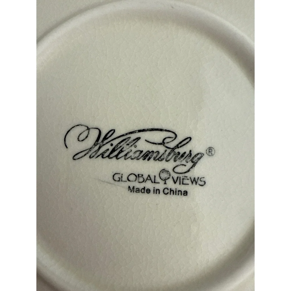 Blue & White Swan Cottage Decorative Wall Plate 12
